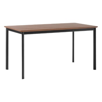 Dining tables, Drip HW115 dining table, 143 x 83 cm, lacquered walnut - black, Black