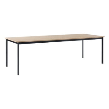 Dining tables, Drip HW117 dining table, 253 x 103 cm, lacquered oak - black, Black