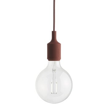 Muuto E27 LED pendellampa, djupröd