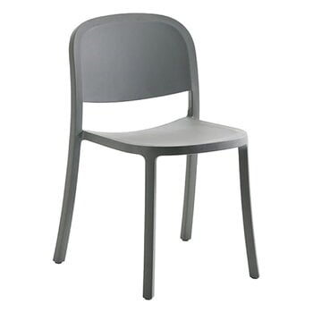 Emeco 1 Inch Reclaimed Stacking chair, light grey