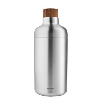 Wine & bar, Cocktail shaker, 0,7 L, stainless steel - walnut, Silver