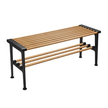 Benches, Nostalgi bench, 100 cm, oak - black, Black