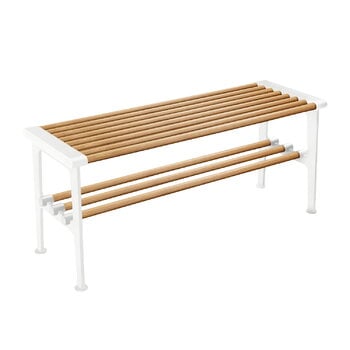 Benches, Nostalgi bench, 100 cm, oak - white, White