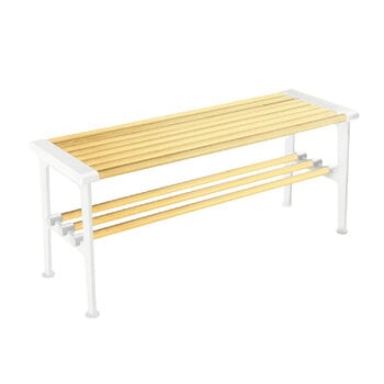 Panche, Panca Nostalgi, 100 cm, betulla - bianco, Bianco