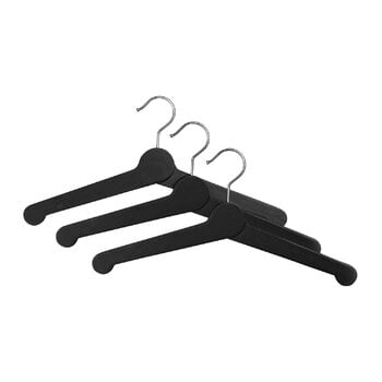 Coat hangers, Nostalgi hanger, set of 3, black, Black
