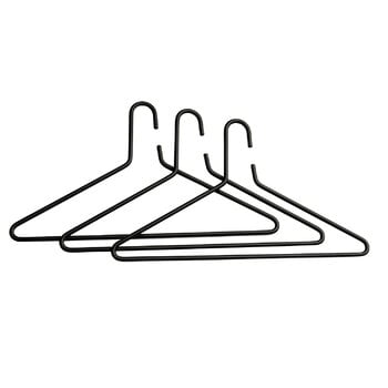 Coat hangers, Triangel hanger, set of 3, black, Black