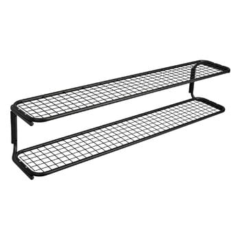 Shoe racks, Classic shoe rack, 120 cm, black, assembled, Black