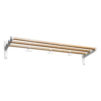 Wall coat racks, Nostalgi hat/shoe rack, 100 cm, birch - white, White