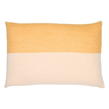 Cushion covers, Echo cushion cover, 40 x 60 cm, horizontal yellow, Beige