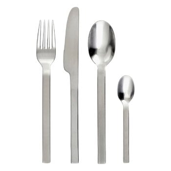 Cutlery, Base giftbox cutlery set, 24 pcs, matt, Silver