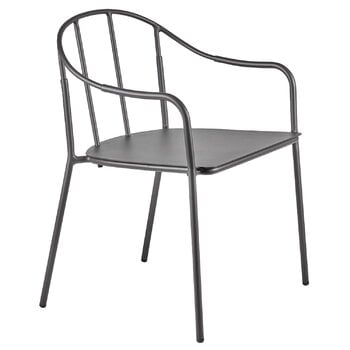 Serax Patio käsinojallinen tuoli, musta, tuotekuva