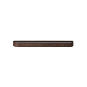 Wall coat racks, Epoch shelf with rack 118, dark stained oak - black, Brown