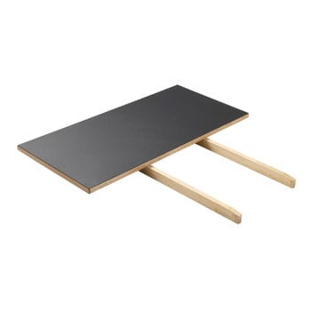 FDB Møbler Extra blad till C35C bord, ek - svart linoleum