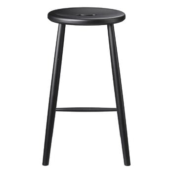 Bar stools & chairs, J27C counter stool, 65 cm, black beech, Black