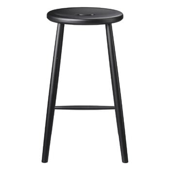 FDB Møbler Tabouret de comptoir J27C, 65 cm, hêtre noir