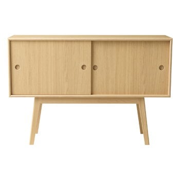 Cassettiere e credenze, Credenza A83 Butler, rovere laccato, Naturale