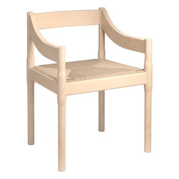 Ruokapöydän tuolit, Carimate tuoli, pyökki - luonnonvärinen paperinaru, Luonnonvärinen