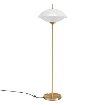 Fritz Hansen Clam floor lamp, opal - brass, product image