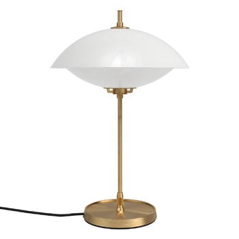 Fritz Hansen Clam Tischleuchte, Opal - Messing, produktbild