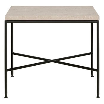Fritz Hansen Planner MC330 soffbord, svart - Krämfärgad marmor