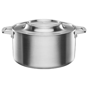 Fiskars Norden steel casserole, 5 L, uncoated