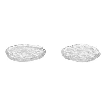 ferm LIVING Momento glass stones, set of 2, clear