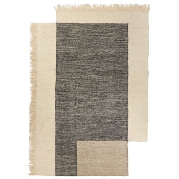 ferm LIVING Counter rug, 200 x 300 cm, charcoal - off-white