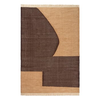 ferm LIVING Tappeto Forene, 140 x 200 cm, marrone chiaro - cioccolato