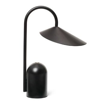 ferm LIVING Tragbare Leuchte Arum, schwarz