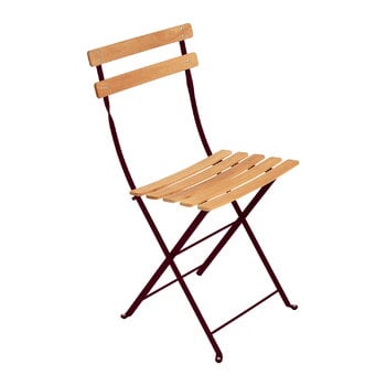 Fermob Bistro Naturel chair, 2 pcs, black cherry