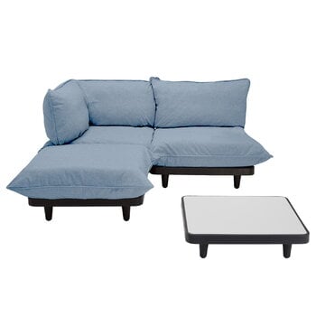 Fatboy Paletti soffa, 3 moduler + bord, vänster, stormblå