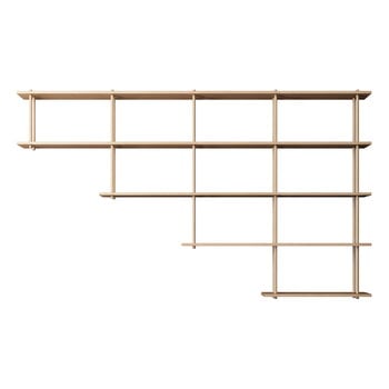 Wall shelves, Bond W405 shelf, lacquered oak, Natural