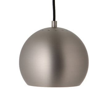 Lampade a sospensione, Lampada a sospensione Ball, 18 cm, raso spazzolato, Grigio