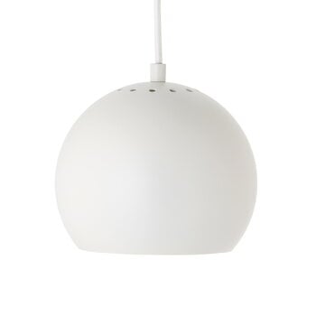 Lampade a sospensione, Lampada a sospensione Ball, 18 cm, bianco opaco, Bianco