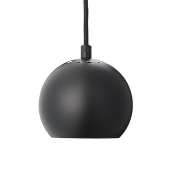 Frandsen Lampada a sospensione Ball, 12 cm, nero opaco