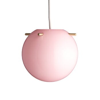 Lampade a sospensione, Lampada a sospensione Koi, 19 cm, rosa opale - ottone, Oro