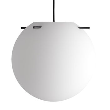 Lampade a sospensione, Lampada a sospensione Koi, 32 cm, opale bianco - nero, Bianco