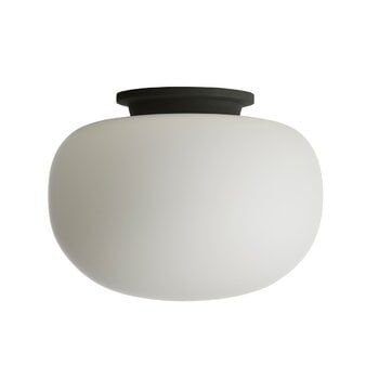 Lampade da soffitto, Lampada da soffitto Supernate, 28 cm, opale bianco - nero, Bianco