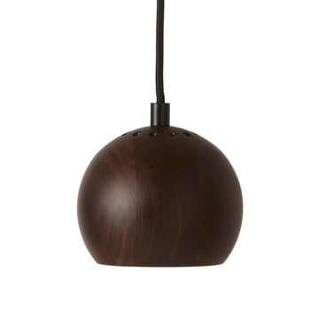 Lampade a sospensione, Lampada a sospensione Ball, 12 cm, noce, Naturale