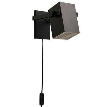 Wall lamps, BF Quadro wall lamp, matt black, Black