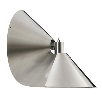 Wall lamps, Peel wall lamp, brushed stainless steel, Silver