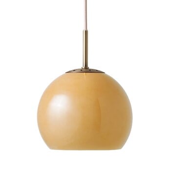 Suspensions, Suspension Ball Glass, 18 cm, ambre, Orange