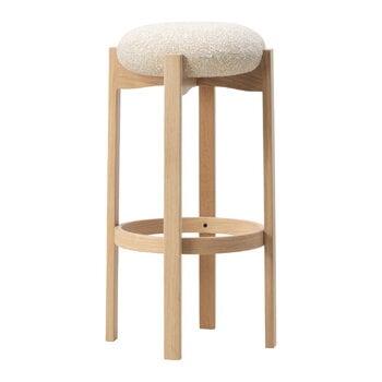 Fredericia Pioneer bar stool, lacquered oak - beige Zero 0001