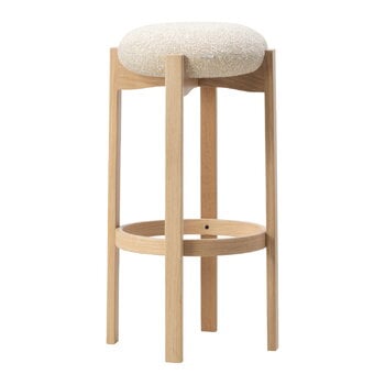 Bar stools & chairs, Pioneer bar stool, lacquered oak - beige Zero 0001, Beige