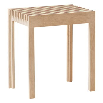 Form & Refine Lightweight stool, white oiled oak