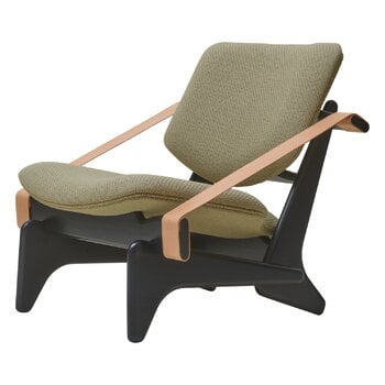 Armchairs & lounge chairs, Jumbo lounge chair, black - Coda green, Black