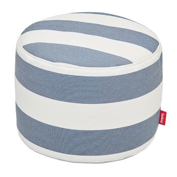 Poggiapiedi e pouf, Pouf Point Outdoor, a righe, ocean blue, Blu