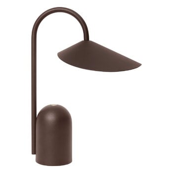 Ferm Living Arum ladattava pöytävalaisin, dark chocolate, tuotekuva