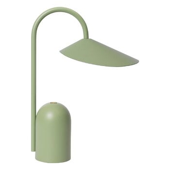 Ferm Living Lampada portatile Arum, verde tè, immagine prodotto