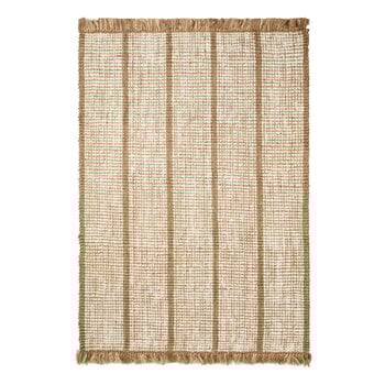 Ferm Living Athens Stripes matto, 140 x 200 cm, natural - off white, tuotekuva